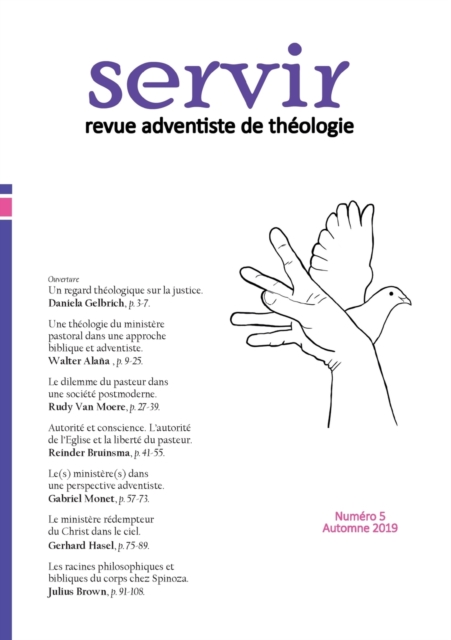 Servir N Degrees5 : Revue adventiste de theologie - Automne 2019, Paperback / softback Book