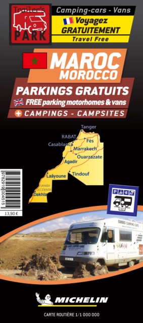 Morocco Motorhome Stopovers : Trailers Park Maps, Sheet map, folded Book