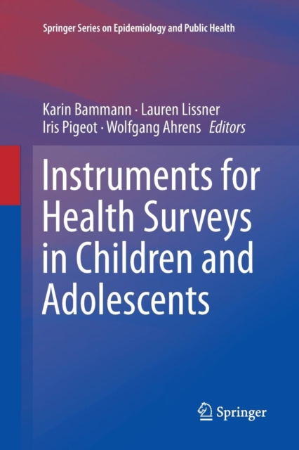 Instruments for Health Surveys in Children and Adolescents, Paperback / softback Book