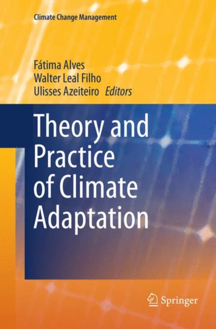 Theory and Practice of Climate Adaptation, Paperback / softback Book
