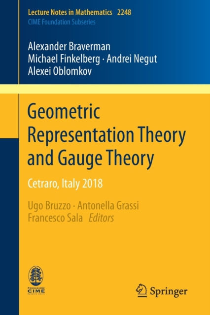 Geometric Representation Theory and Gauge Theory : Cetraro, Italy 2018, Paperback / softback Book