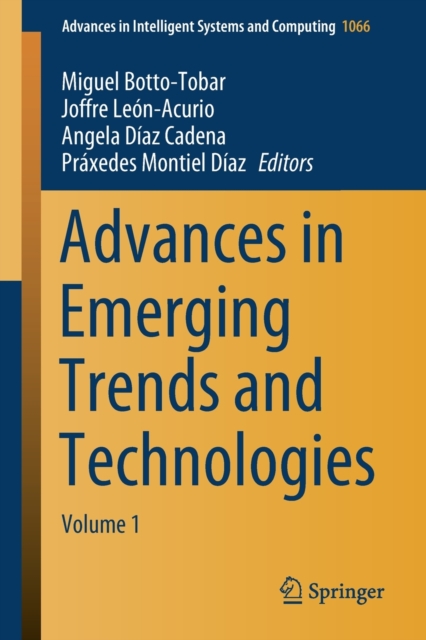 Advances in Emerging Trends and Technologies : Volume 1, Paperback / softback Book