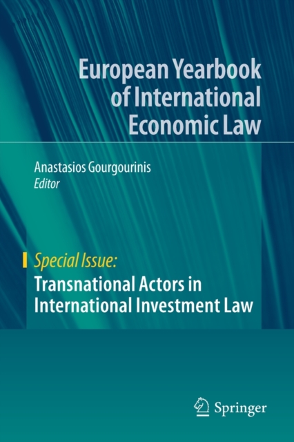 Transnational Actors in International Investment Law, Paperback / softback Book