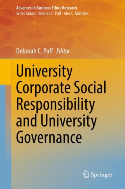 University Corporate Social Responsibility and University Governance, Hardback Book