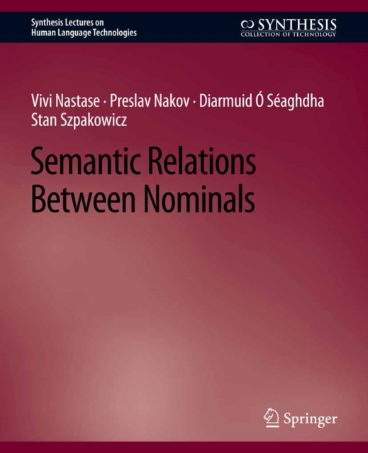 Semantic Relations Between Nominals, PDF eBook