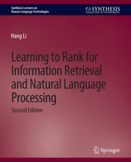 Learning to Rank for Information Retrieval and Natural Language Processing, Second Edition, PDF eBook