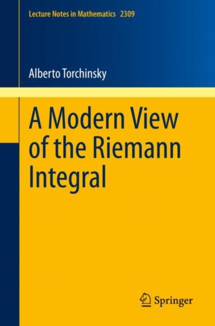 A Modern View of the Riemann Integral, Paperback / softback Book