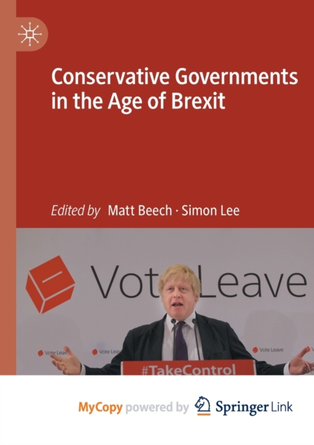 Conservative Governments in the Age of Brexit, Paperback Book