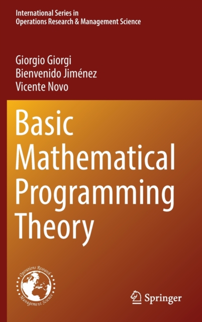 Basic Mathematical Programming Theory, Hardback Book