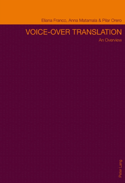 Voice-over Translation : An Overview, Paperback Book