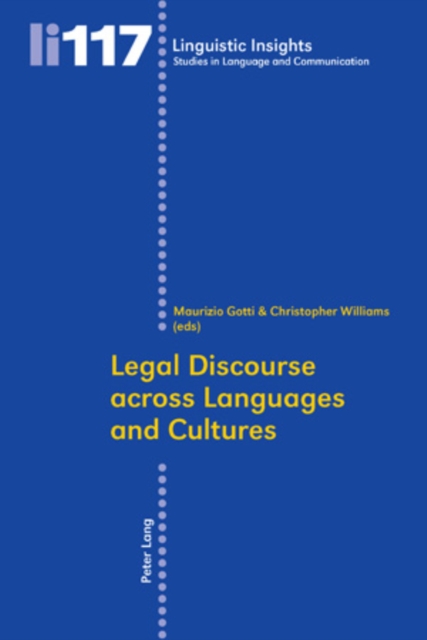 Legal Discourse across Languages and Cultures, Paperback / softback Book