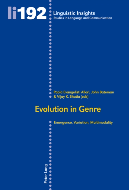Evolution in Genre : Emergence, Variation, Multimodality, Paperback / softback Book