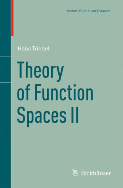 Theory of Function Spaces II, Paperback / softback Book