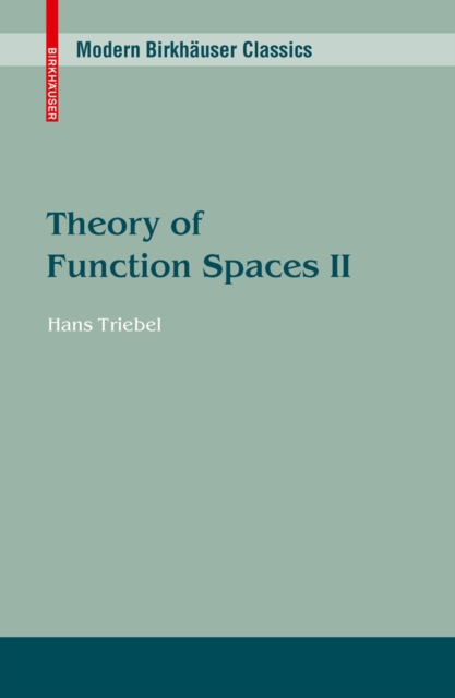 Theory of Function Spaces II, PDF eBook