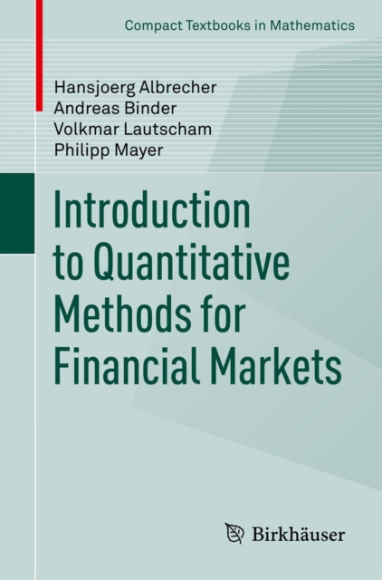 Introduction to Quantitative Methods for Financial Markets, PDF eBook
