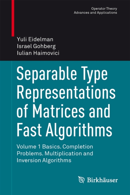 Separable Type Representations of Matrices and Fast Algorithms : Volume 1 Basics. Completion Problems. Multiplication and Inversion Algorithms, Hardback Book