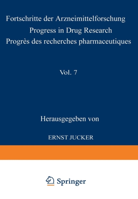 Fortschritte der Arzneimittelforschung / Progress in Drug Research / Progres des recherches pharmaceutiques, Paperback / softback Book