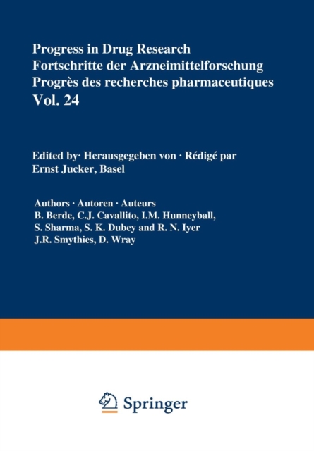 Progress in Drug Research / Fortschritte der Arzneimittelforschung / Progres des recherches pharmaceutiques, Paperback / softback Book