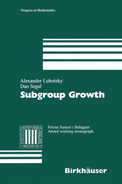 Subgroup Growth, Paperback / softback Book