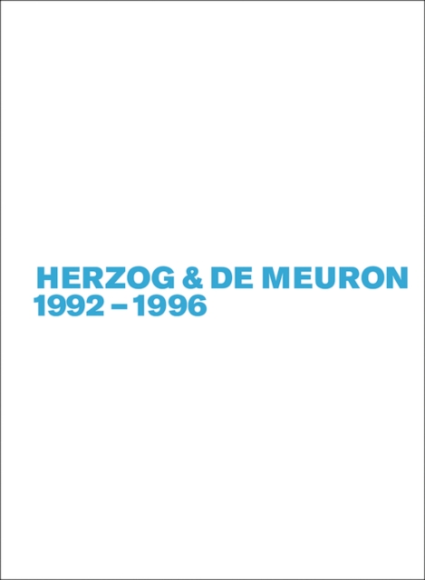 Herzog & de Meuron 1992-1996, Paperback / softback Book