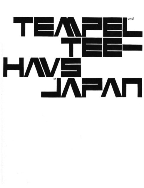 Tempel und Teehaus in Japan, Hardback Book