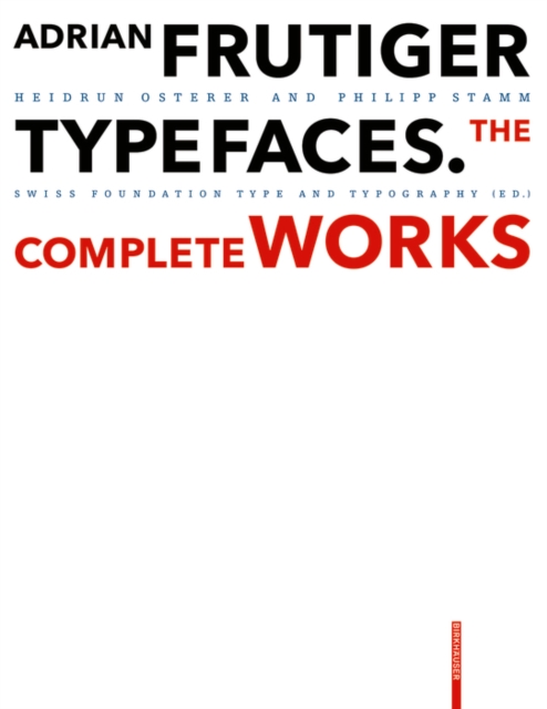 Adrian Frutiger - Typefaces : Complete Works, PDF eBook