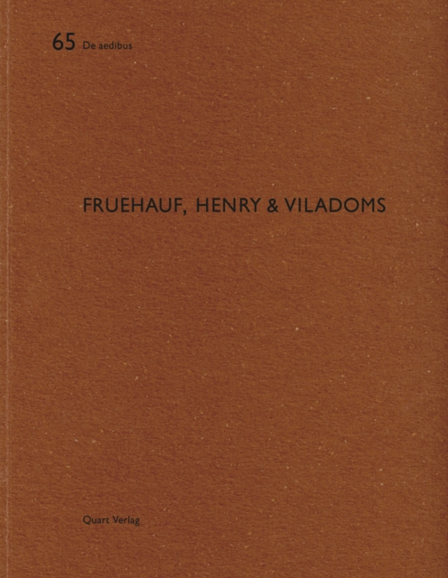 Fruehauf , Henry and Viladoms: De Aedibus, Paperback / softback Book