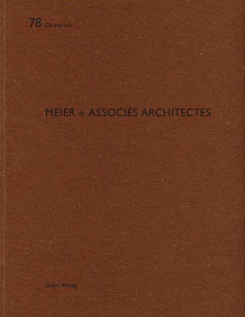 meier + associes architectes, Paperback / softback Book