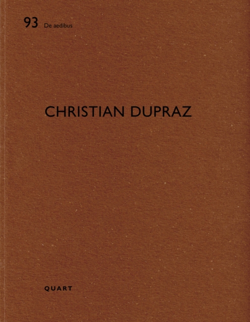 Christian Dupraz : De aedibus 93, Paperback / softback Book