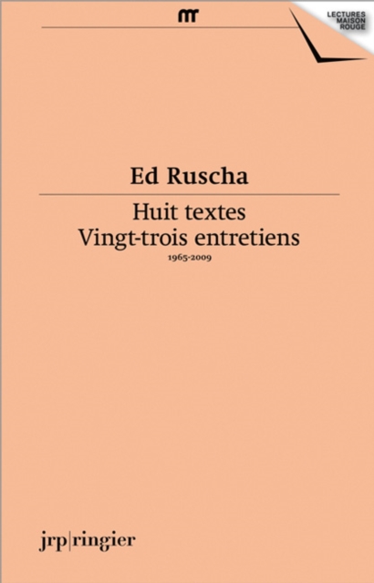 Ed Ruscha : Ecrits Et Entretiens, Paperback / softback Book