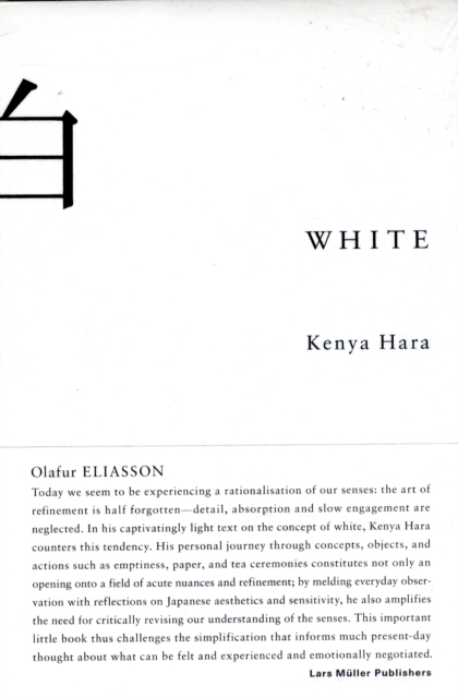 White: Insights into Japanese Design Philosophy, Hardback Book