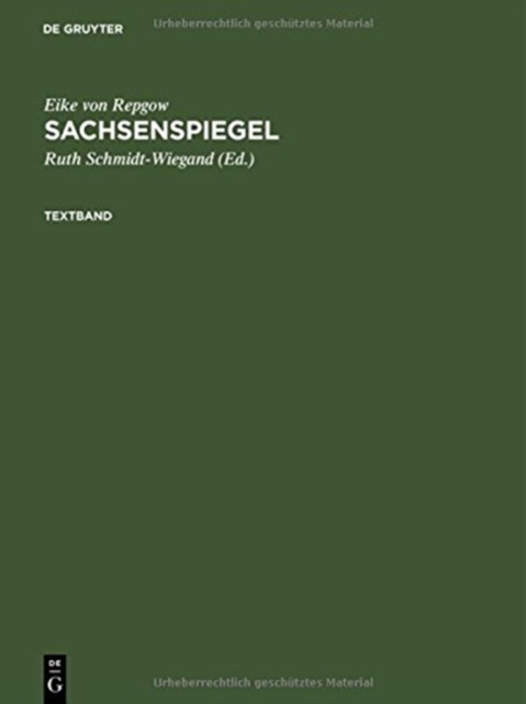 Sachsenspiegel, Electronic book text Book