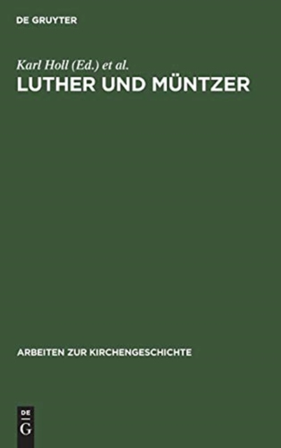 Luther und M?ntzer, Hardback Book