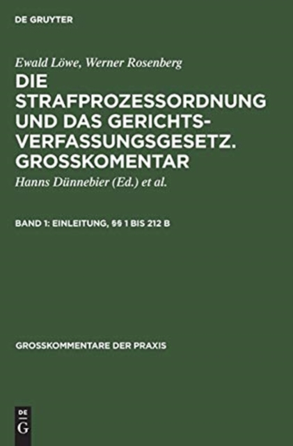 Einleitung, ?? 1 bis 212 b, Hardback Book