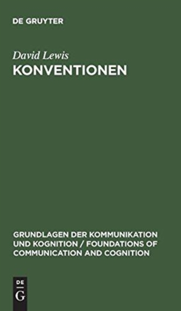 Konventionen : Eine sprachphilosophische Abhandlung, Hardback Book
