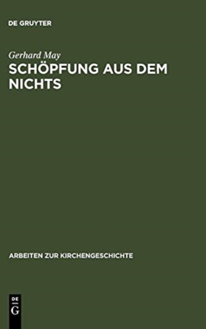 Sch?pfung aus dem Nichts, Hardback Book