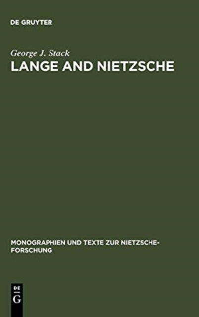 Lange and Nietzsche, Hardback Book
