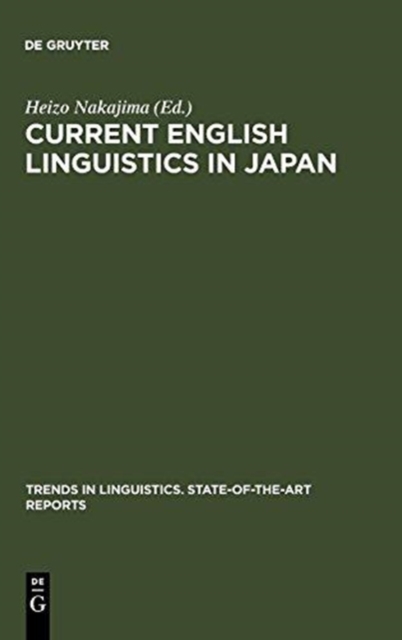 Current English Linguistics in Japan, Hardback Book