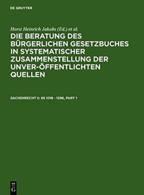 Sachenrecht II:  1018 - 1296, Hardback Book