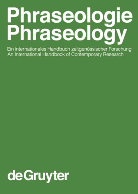 Phraseologie, Hardback Book