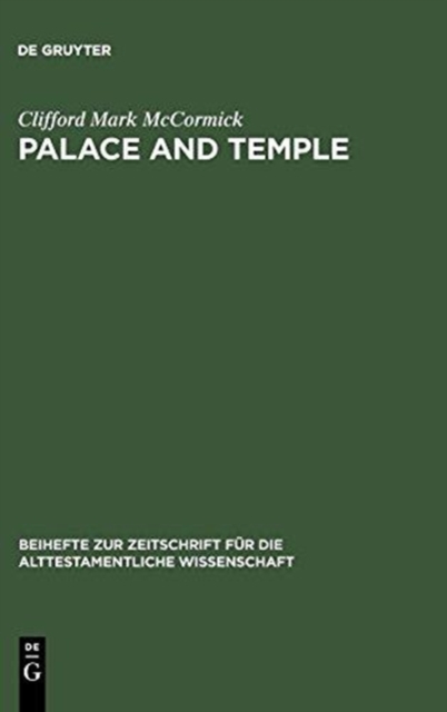 Palace and Temple : A Study of Architectural and Verbal Icons, Hardback Book