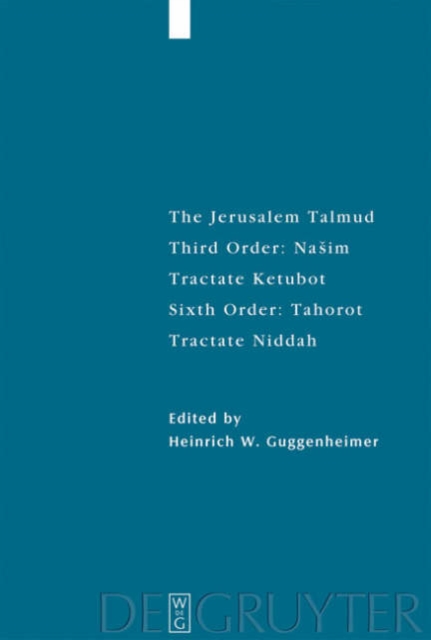 Tractate Ketubot : Sixth Order: Tahorot. Tractate Niddah, Hardback Book