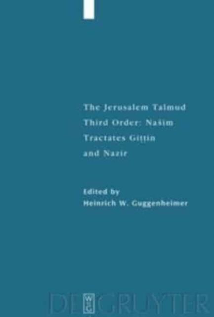 Tractates Gittin and Nazir, Hardback Book