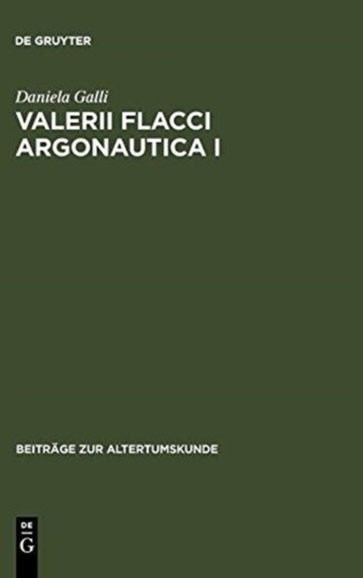 Valerii Flacci Argonautica I, Hardback Book