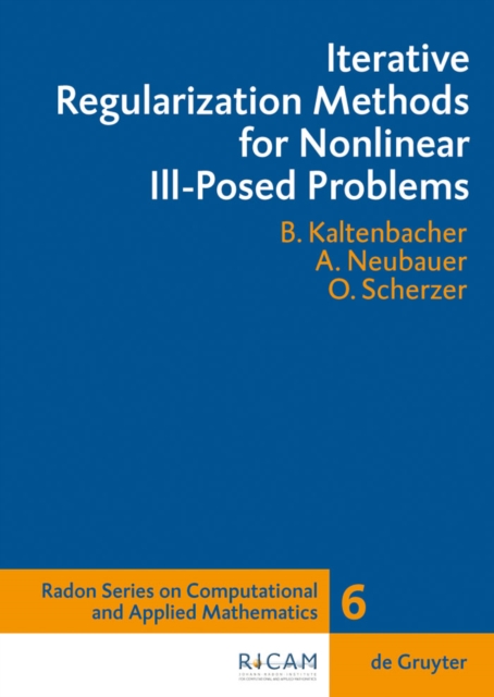 Iterative Regularization Methods for Nonlinear Ill-Posed Problems, PDF eBook