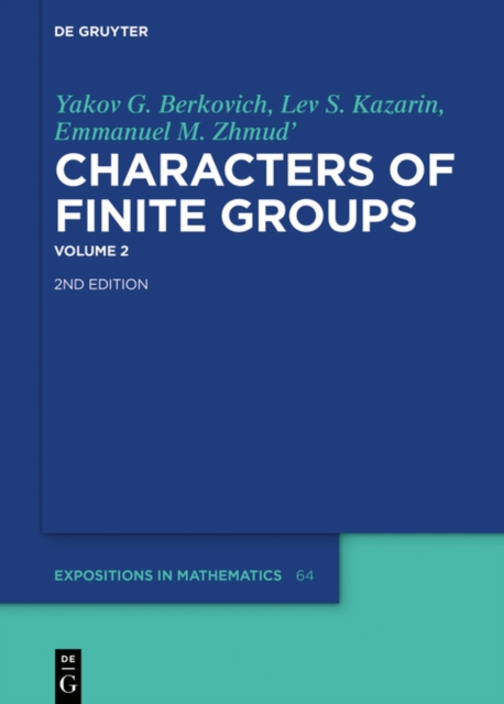 Yakov G. Berkovich; Lev S. Kazarin; Emmanuel M. Zhmud': Characters of Finite Groups. Volume 2, PDF eBook