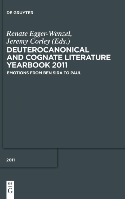 Emotions from Ben Sira to Paul, Hardback Book