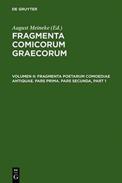 Fragmenta poetarum comoediae antiquae, Electronic book text Book
