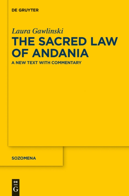 The Sacred Law of Andania : A New Text with Commentary, PDF eBook