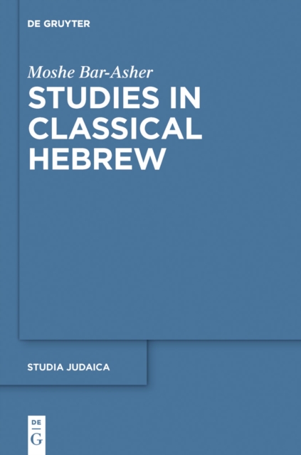 Studies in Classical Hebrew, PDF eBook